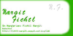 margit fichtl business card